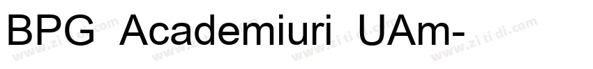 BPG Academiuri UAm字体转换